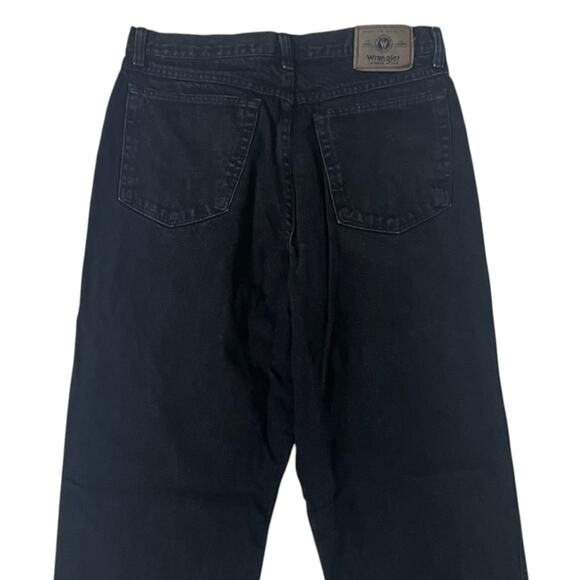 Wrangler Men's 33x34 Black Denim Ankle Jeans Made 100% Cotton USA Made - Picture 4 of 7